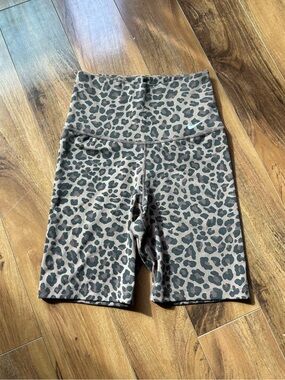 Nike Cheetah print bike shorts